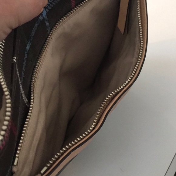 Coach Peyton Brown Crossbody Purse Tattersall - Picture 7 of 12